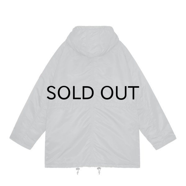 画像2: C.E (SYNTH FUR HOOD ZIP COAT) GREY -30% OFF-  (2)