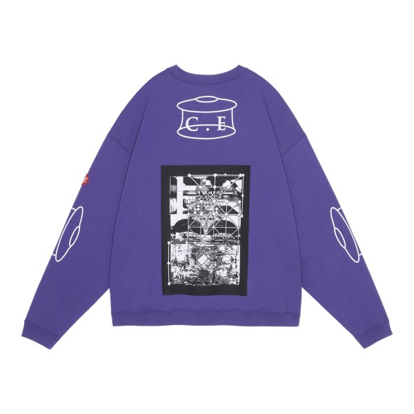 画像2: C.E (SCMCTY LOOSE CREW NECK) PURPLE (2)