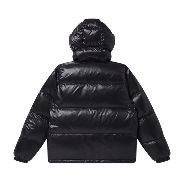 画像2: BLACK EYE PATCH (STENCIL LOGO HOODED DOWN JACKET) BLACK (2)