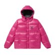 画像1: BLACK EYE PATCH (STENCIL LOGO HOODED DOWN JACKET) PINK (1)