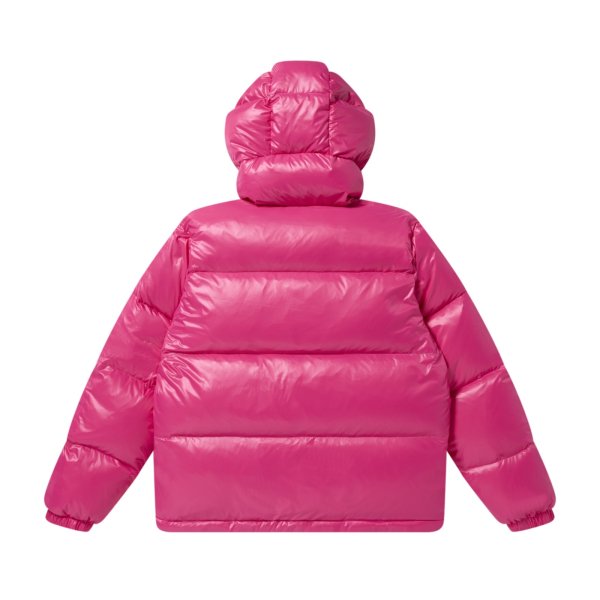 画像2: BLACK EYE PATCH (STENCIL LOGO HOODED DOWN JACKET) PINK (2)