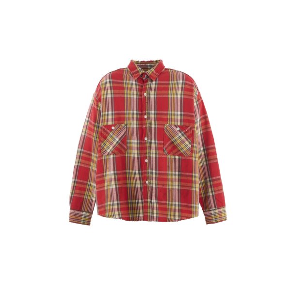 画像1: SAINT Mxxxxxx (FLANNEL SHIRT_CHECK) RED-YELLOW (1)