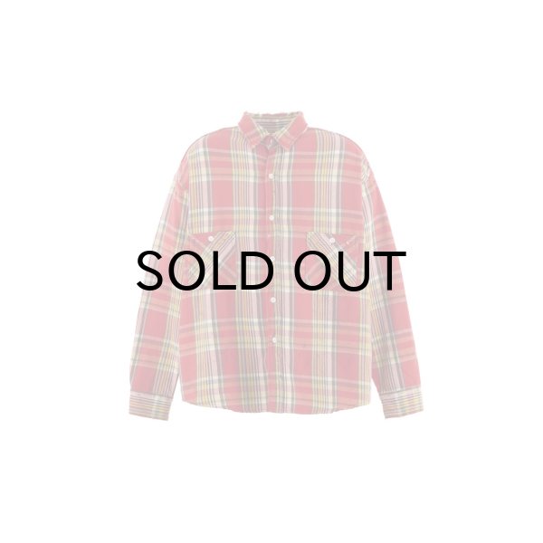 画像1: SAINT Mxxxxxx (FLANNEL SHIRT_CHECK) RED-YELLOW (1)