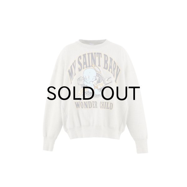 画像1: SAINT Mxxxxxx (CREW NECK SWEAT_BABY MICAHEL) GRAY (1)