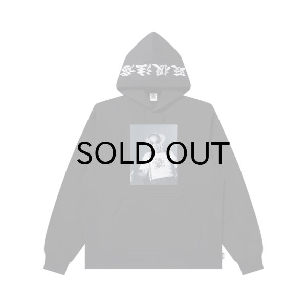 画像1: BLACK EYE PATCH (NOBUYOSHI ARAKI PORTRAIT HOODIE) BLACK (1)