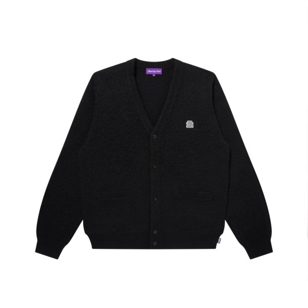 画像1: BLACK EYE PATCH (OG LABEL MOHAIR CARDIGAN) BLACK (1)