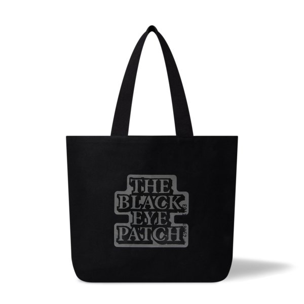 画像1: BLACK EYE PATCH (REFLECTIVE OG LABEL LARGE TOTE) BLACK (1)