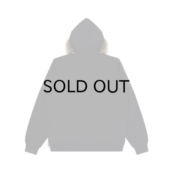 画像2: BLACK EYE PATCH (FAUX FUR HOODED HWC ZIP HOODIE) BLACK (2)