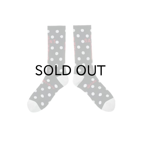 画像1: SAINT Mxxxxxx (SOCKS_DOT) BLACK (1)
