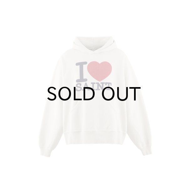 画像1: SAINT Mxxxxxx (HOODIE_I LOVE SAINT) WHITE (1)