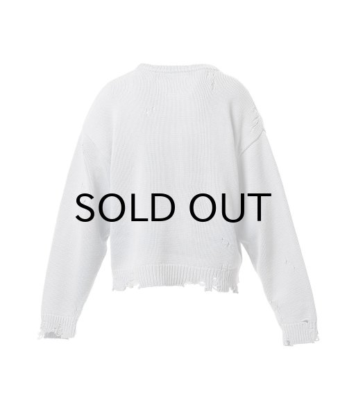 画像2: Maison MIHARA YASUHIRO (Strawberry Jacquard Knit Sweater) BLUE (2)