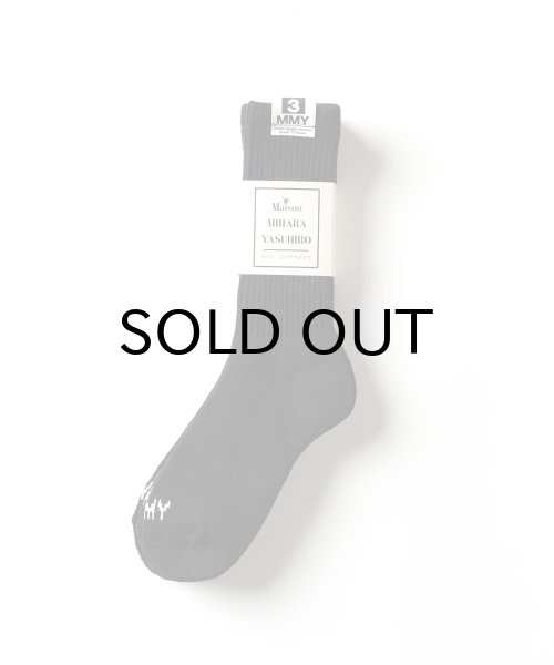 画像1: Maison MIHARA YASUHIRO (MMY 3-Pack Socks) BLACK (1)