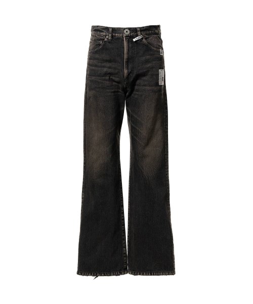 画像1: Maison MIHARA YASUHIRO (Flared Denim Pants) BLACK (1)