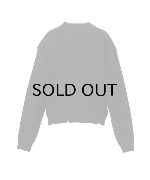 画像2: Maison MIHARA YASUHIRO (Message Jacquard Knit Sweater) BLACK (2)