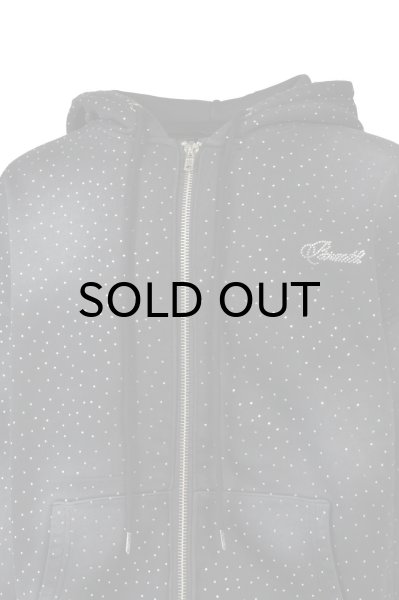 画像4: BREATH (SCRIPT LOGO FADE RHINESTONE ZIP UP HOODIE) BLACK (4)