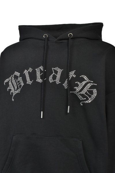 画像4: BREATH (OLD ENGLISH LOGO RHINESTONE HOODIE) BLACK (4)