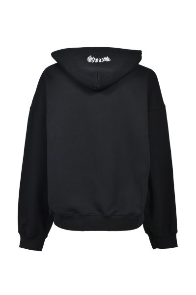 画像2: BREATH (OLD ENGLISH LOGO RHINESTONE HOODIE) BLACK (2)