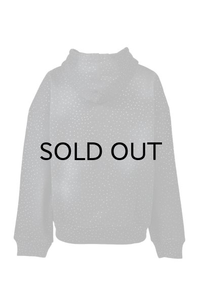 画像2: BREATH (SCRIPT LOGO FADE RHINESTONE ZIP UP HOODIE) BLACK (2)