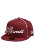 画像1: BREATH (NEW ERA SCRIPT LOGO PIPING 59FIFTY) BURGUNDY (1)