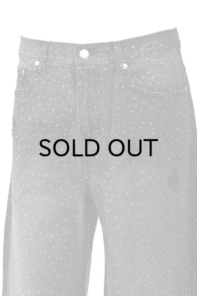 画像4: BREATH (SCRIPT LOGO FADE RHINESTONE DENIM PANTS) BLACK (4)