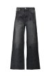 画像1: BREATH (SCRIPT LOGO FADE RHINESTONE DENIM PANTS) BLACK (1)