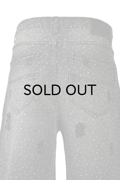 画像5: BREATH (SCRIPT LOGO FADE RHINESTONE DENIM PANTS) BLACK (5)