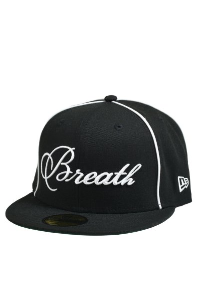 画像1: BREATH (NEW ERA SCRIPT LOGO PIPING 59FIFTY) BLACK (1)