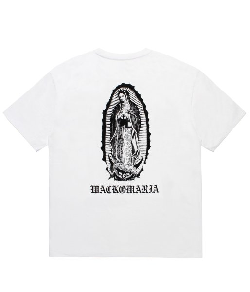 画像1: WACKO MARIA (WASHED HEAVY WEIGHT CREW NECK T-SHIRT TYPE-1) WHITE (1)