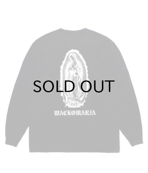 画像1: WACKO MARIA (WASHED HEAVY WEIGHT CREW NECK LONG SLEEVE T-SHIRT TYPE-1) BLACK (1)
