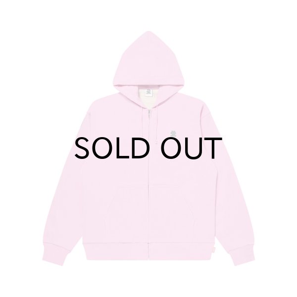 画像1: BLACK EYE PATCH (SMALL OG THERMAL ZIP HOODIE) PINK (1)