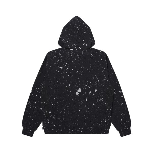 画像2: BLACK EYE PATCH (SPLATTERED REFLECTOR HWC LABEL HOODIE) BLACK (2)