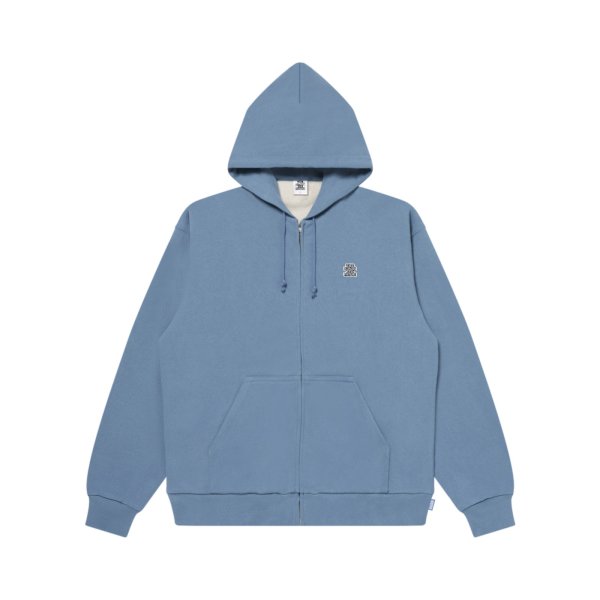 画像1: BLACK EYE PATCH (SMALL OG THERMAL ZIP HOODIE) D.BLUE (1)