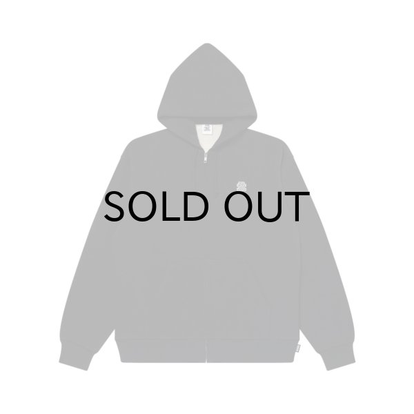 画像1: BLACK EYE PATCH (SMALL OG THERMAL ZIP HOODIE) BLACK (1)