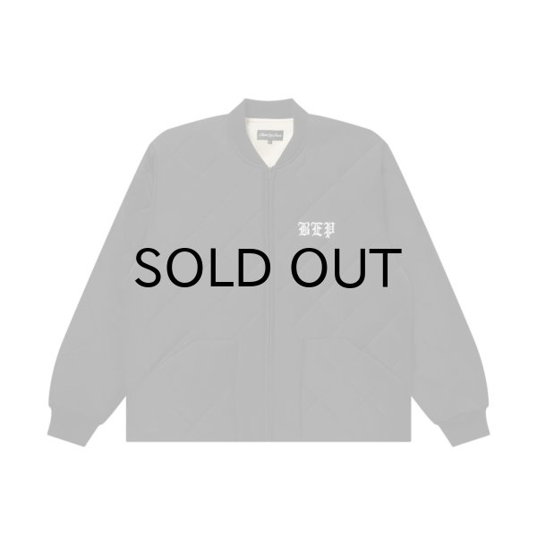 画像1: BLACK EYE PATCH (3 LETTER OE QUILTED JACKET) BLACK (1)