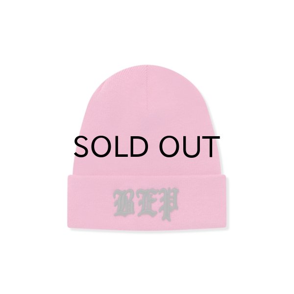 画像1: BLACK EYE PATCH (3 LETTER OE BEANIE) PINK (1)