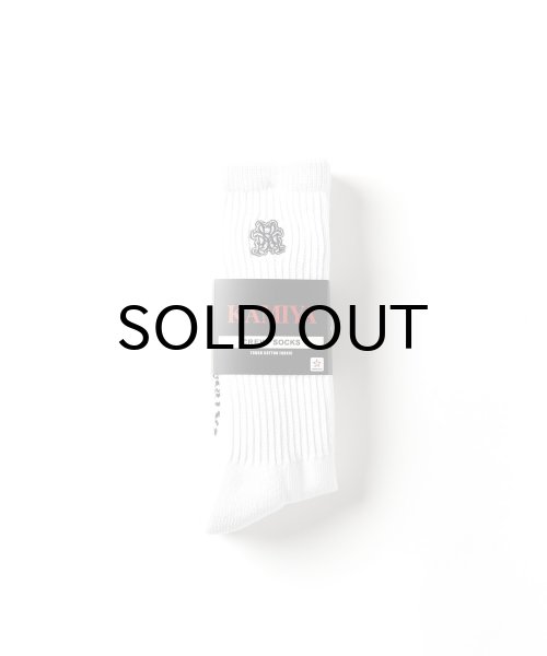 画像1: KAMIYA ("KMY" 2-Pack Cotton Crew Socks) WHITE (1)