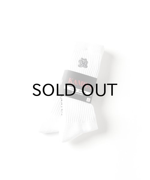 画像2: KAMIYA ("KMY" 2-Pack Cotton Crew Socks) WHITE (2)