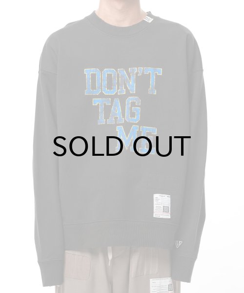 画像1: Maison MIHARA YASUHIRO (Don't Tag Me Printed Sweatshirt) BLACK (1)