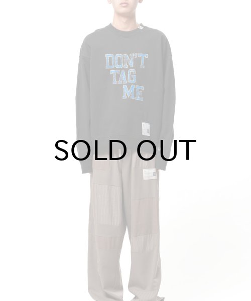 画像2: Maison MIHARA YASUHIRO (Don't Tag Me Printed Sweatshirt) BLACK (2)