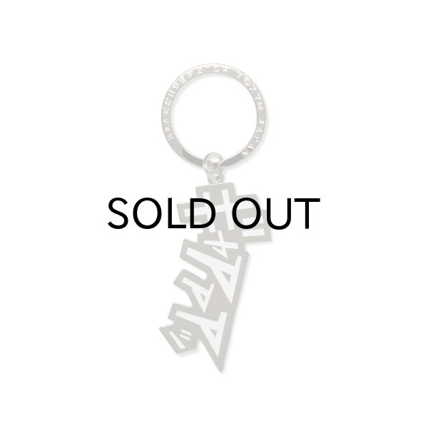 画像1: BLACK EYE PATCH (INITIAL D KEY RING) SILVER (1)
