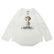 画像1: DAIRIKU (BUTTON EYE DOLL RAGLAN TAG TOUR TEE) WHITE (1)