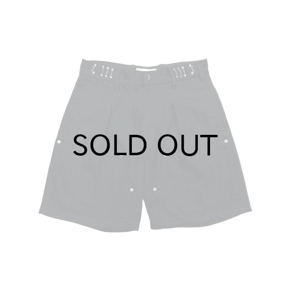 画像1: DAIRIKU (CHINO HALF PAINTER PANTS) BLACK -30% OFF- (1)