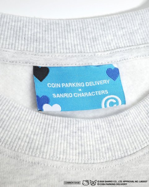 画像6: COIN PARKING DELIVERY × SANRIO CHARACTERS (PATCHWORK SWEATSHIRT) H.GREY (6)