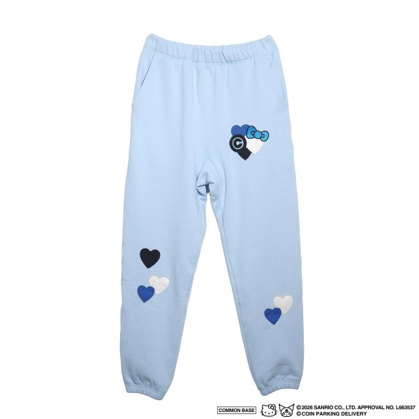 画像1: COIN PARKING DELIVERY × SANRIO CHARACTERS (PATCHWORK SWEAT PANTS) L.BLUE (1)