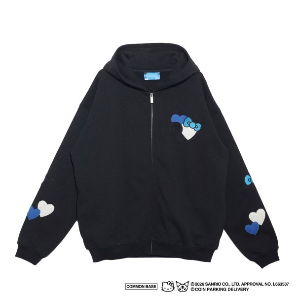 画像1: COIN PARKING DELIVERY × SANRIO CHARACTERS (ZIP SWEAT HOODIE) BLACK (1)