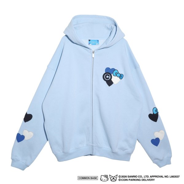 画像1: COIN PARKING DELIVERY × SANRIO CHARACTERS (ZIP SWEAT HOODIE) L.BLUE (1)