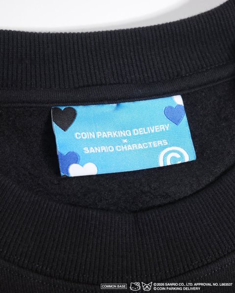 画像5: COIN PARKING DELIVERY × SANRIO CHARACTERS (PATCHWORK SWEATSHIRT) BLACK (5)