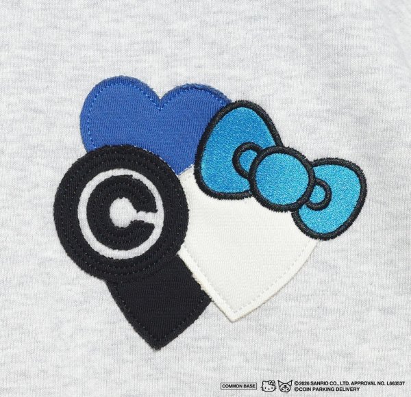 画像3: COIN PARKING DELIVERY × SANRIO CHARACTERS (PATCHWORK SWEATSHIRT) H.GREY (3)