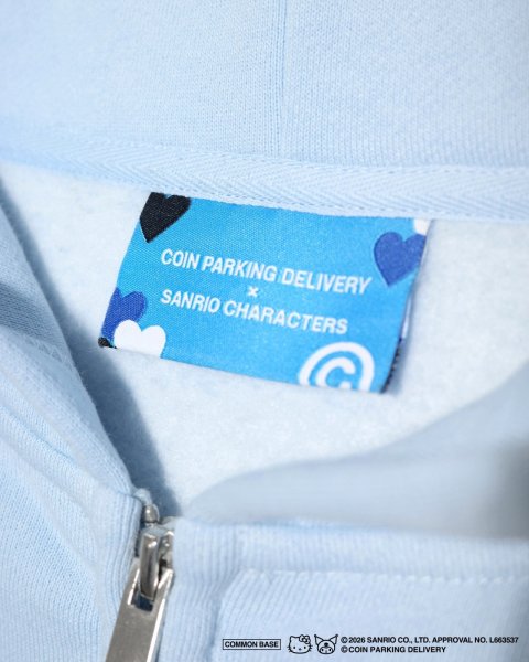 画像5: COIN PARKING DELIVERY × SANRIO CHARACTERS (ZIP SWEAT HOODIE) L.BLUE (5)