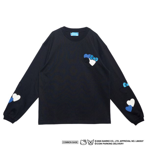画像1: COIN PARKING DELIVERY × SANRIO CHARACTERS (PATCHWORK L/S TEE) BLACK (1)